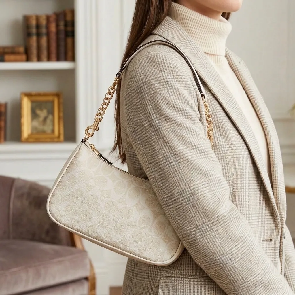 Handbag on model