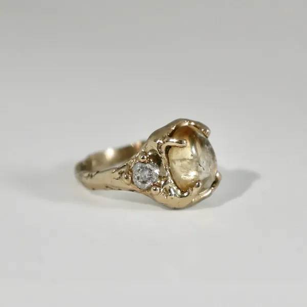 Original photo of the vintage cabochon ring we uploaded to every tool